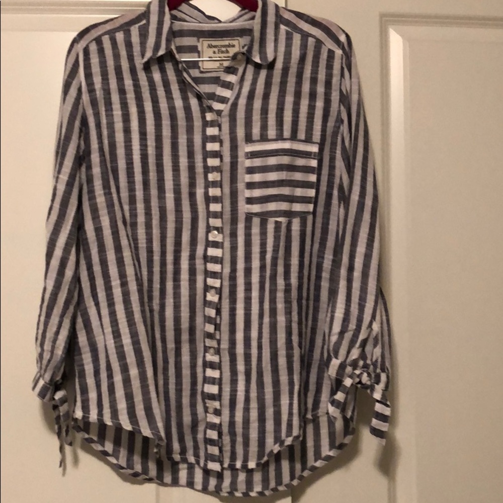 Abercrombie striped button up